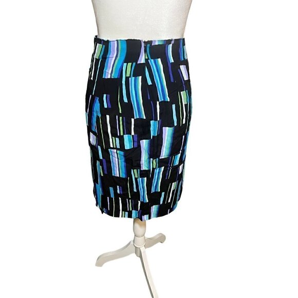 Gianni Dresses & Skirts - Gianni 6 Petite Blue, Black, Green & Lavender Skirt.